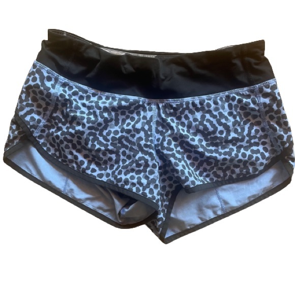 Lululemon Run: Speed Short Ace Spot Lullaby Black/Black 4 - Picture 7 of 10